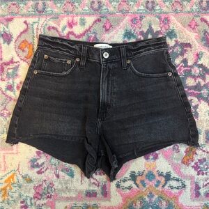 a&f CURVE LOVE high rise 90’s cutoff shorts